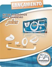 Lançamento Kit de Acessórios para Banheiro Plus