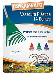 Lançamento Vassoura Plástica 14 Dentes